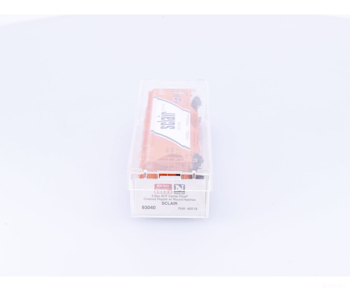 Micro Trains 93040 N 3 Bay Centerflow Hopper Car Sclair (NCLX) 46518 (#2) - Freight Cars