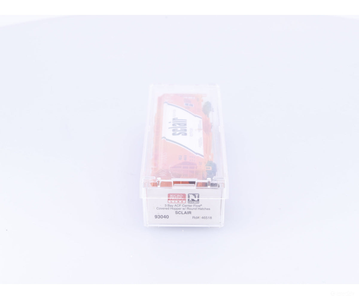 Micro Trains 93040 N 3 Bay Centerflow Hopper Car Sclair (NCLX) 46518 (#4) - Freight Cars