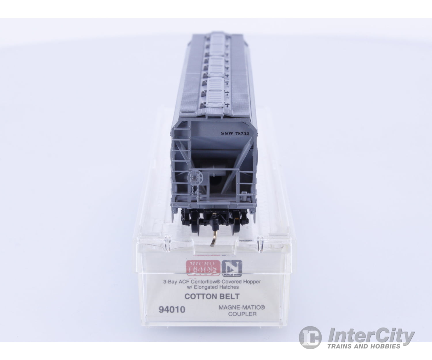 Micro Trains 94010 N Covered Hopper 3-Bay ACF 4650 Cotton Belt SSW 78732 Freight Cars