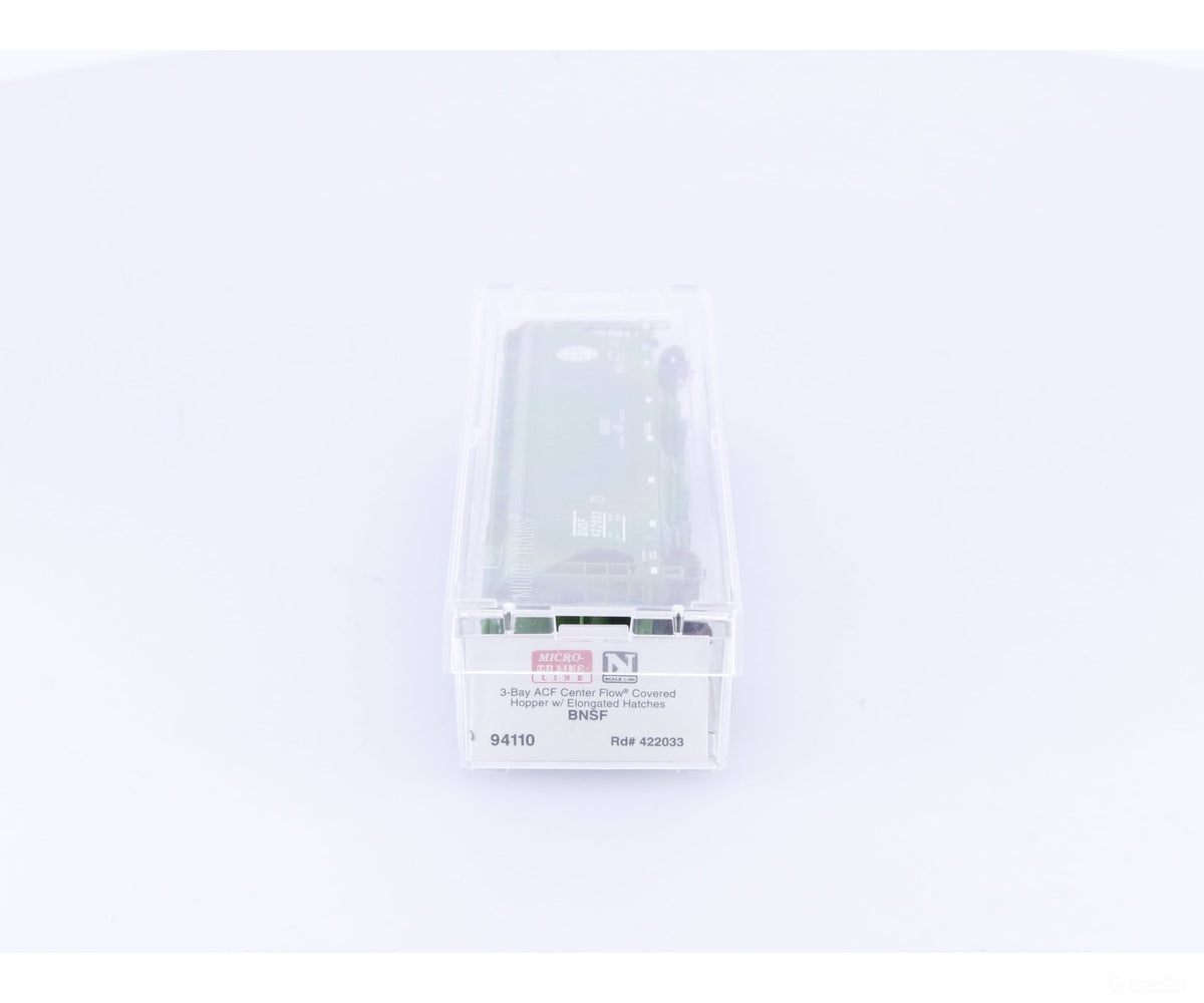 Micro Trains 94110 N 3 Bay ACF Covered Hopper Burlington Northern Santa Fe (BNSF) 422033 - Freight Cars