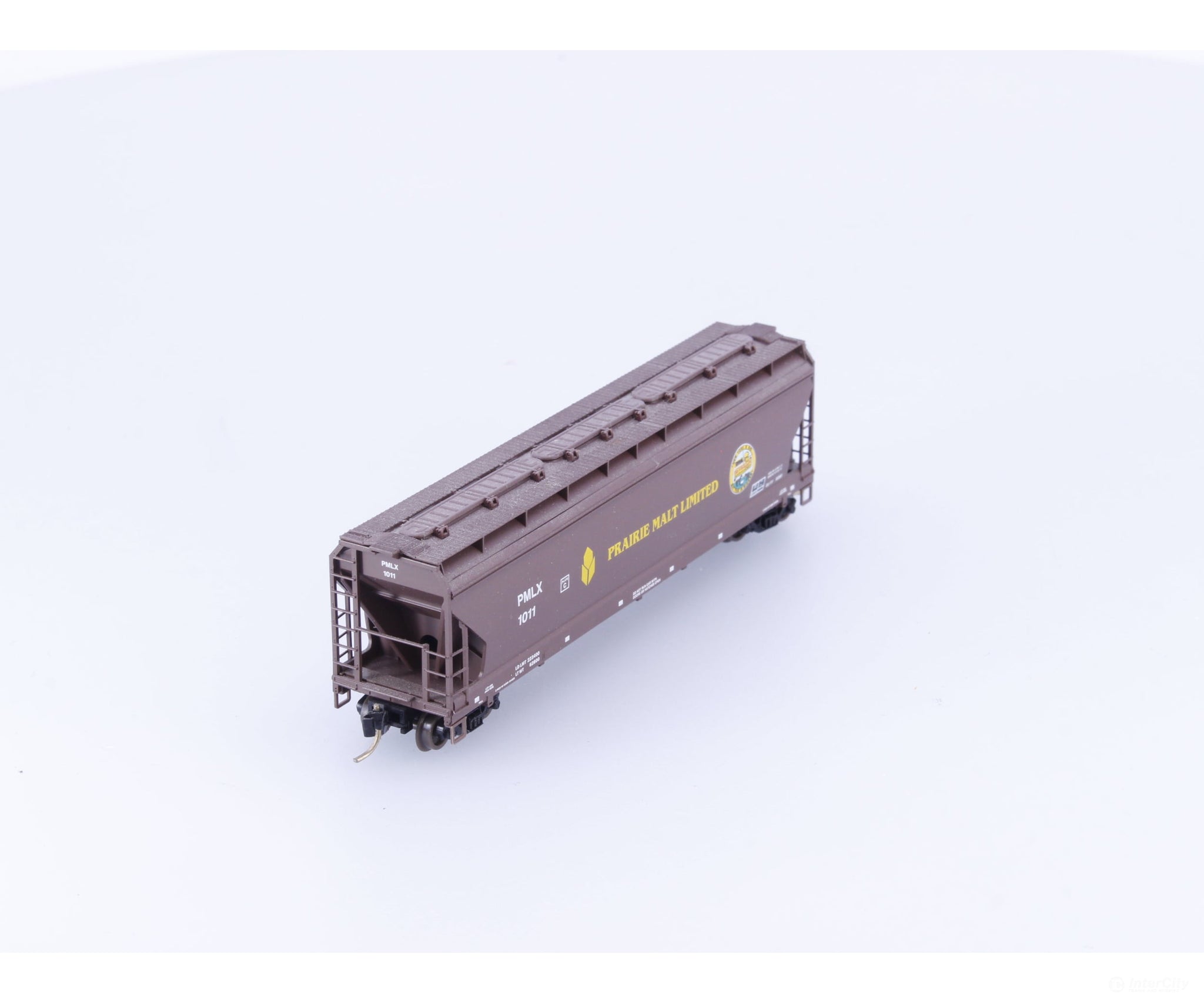 Micro Trains 94130 N 3 Bay Covered Hopper Car Prairie Malt (PMLX) 1011 - Freight Cars