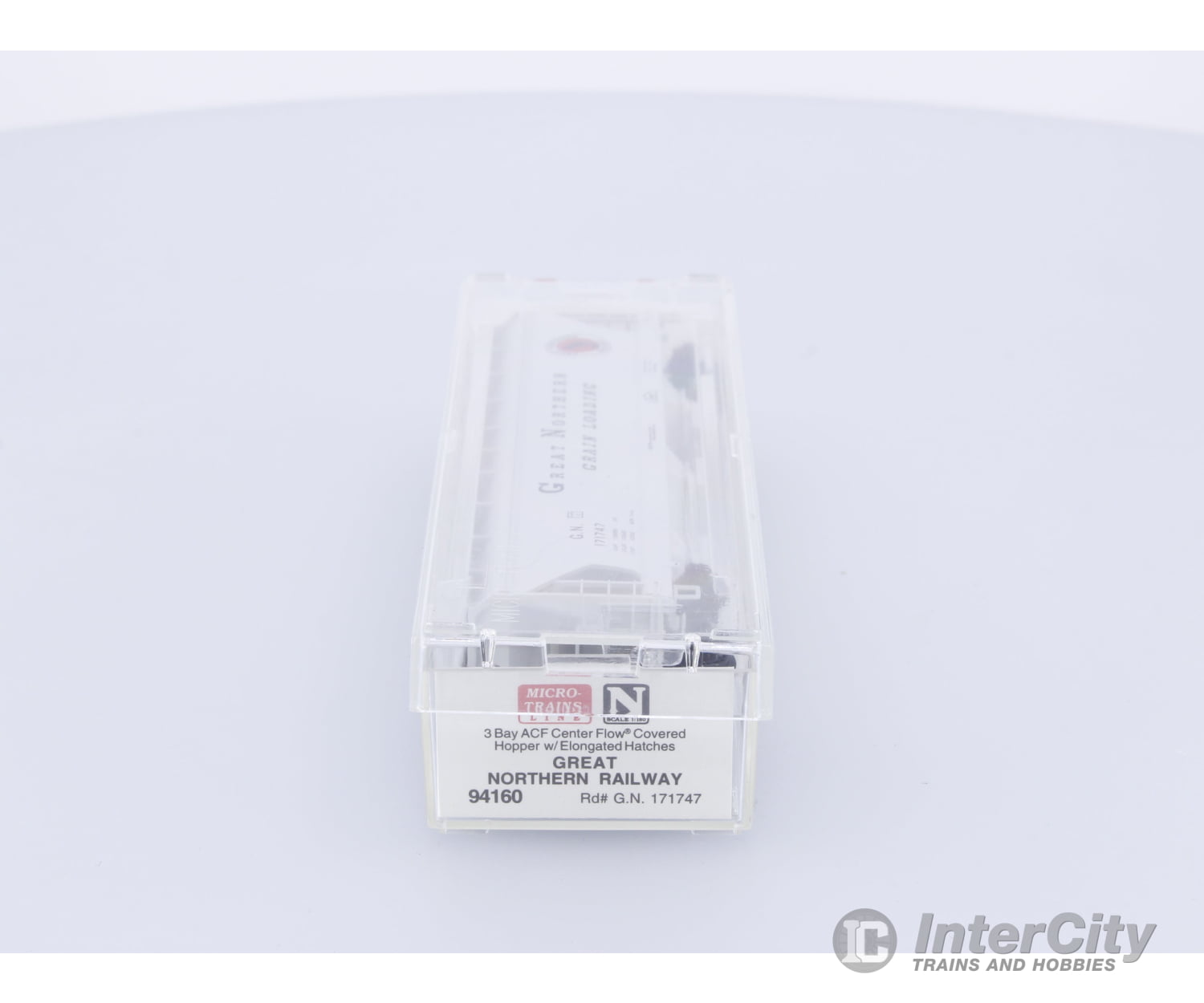 Micro Trains 94160 N Covered Hopper 3-Bay ACF 4650 Great Northern (GN) 171747 (#2) Freight Cars