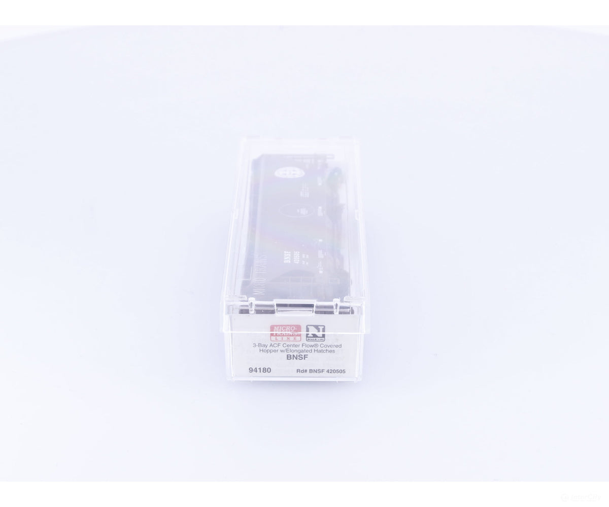 Micro Trains 94180 N 3 Bay ACF Covered Hopper #2 Burlington Northern Santa Fe (BNSF) 420505 - Freight Cars