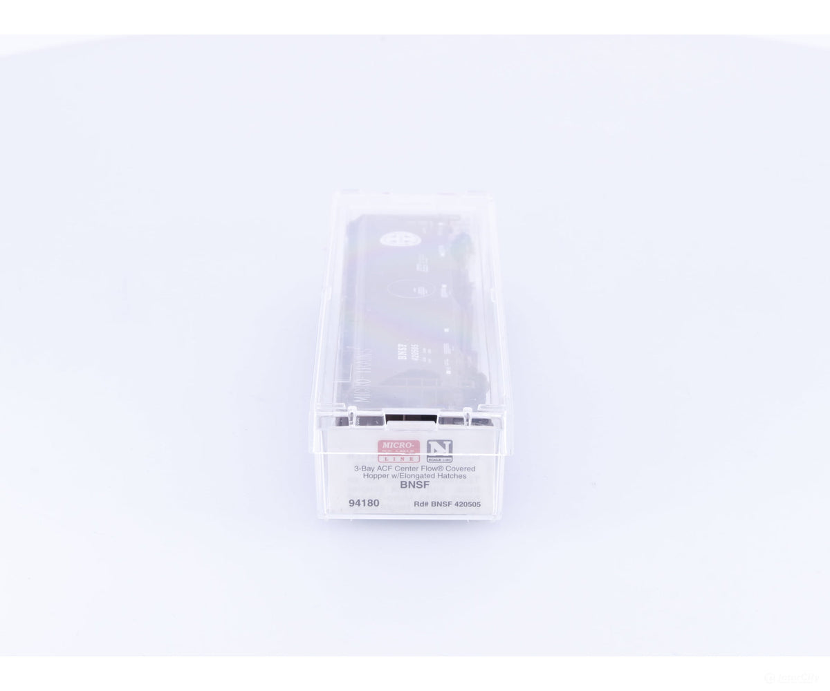 Micro Trains 94180 N 3 Bay ACF Covered Hopper Burlington Northern Santa Fe (BNSF) 420505 - Freight Cars