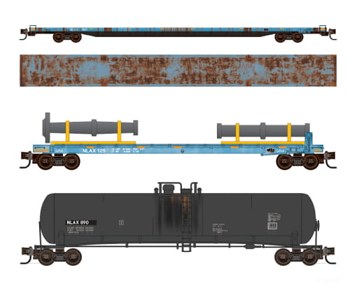 Micro-Trains 99302020 Nasa Weathered Car Pack Of 3 Freight Cars
