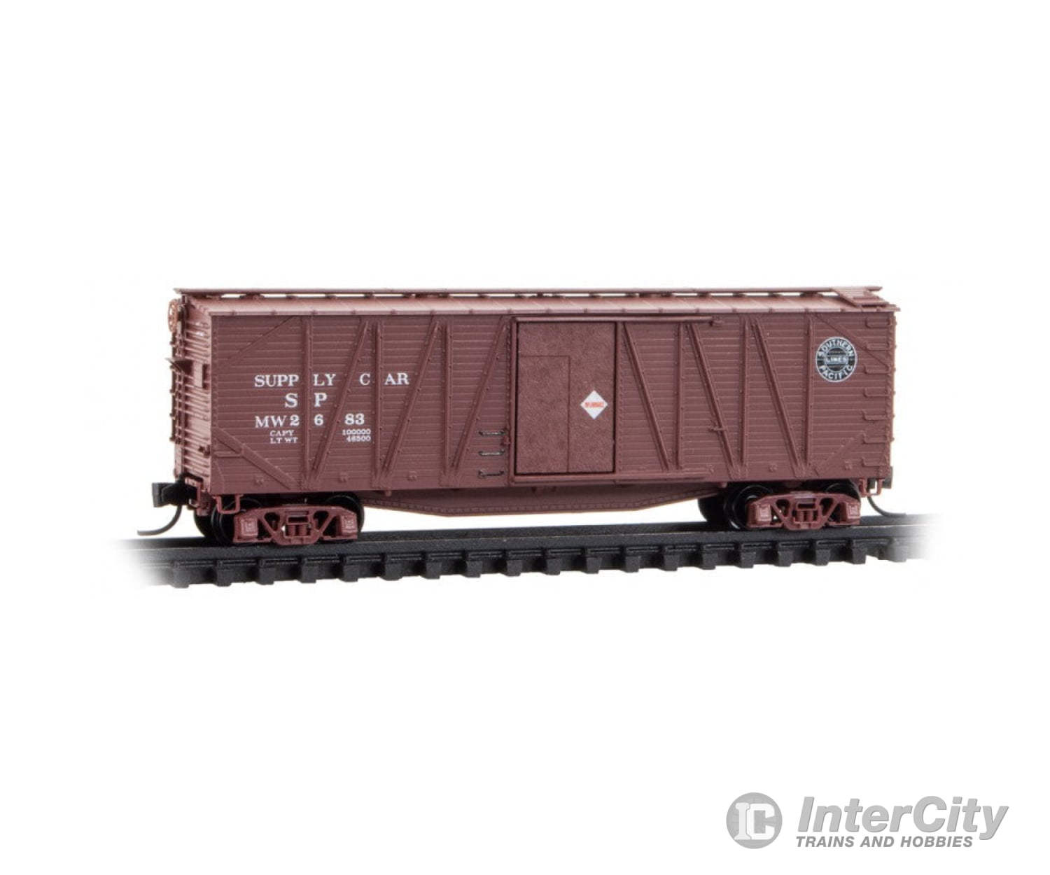 Micro Trains 99302235 N 2 40’ Wood Boxcars Gs Gondola Forklift & Cargo Kit Set - Southern Pacific