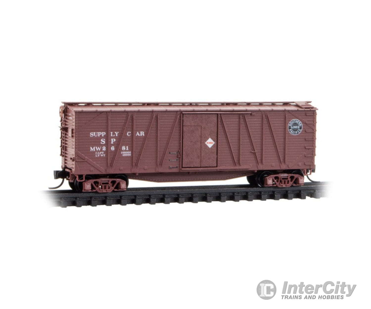 Micro Trains 99302235 N 2 40’ Wood Boxcars Gs Gondola Forklift & Cargo Kit Set - Southern Pacific