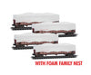 Micro Trains 99302239 N 100 - Ton 3 - Bay Ribside Open Hopper W/Tarp Cover 4 - Pack - Foam Nest -