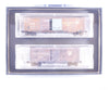Micro Trains 99305540 N Factory Weathered 40’ Single Door and 50’ Double Door Boxcars 2 Pack Pennsylvania Railroad