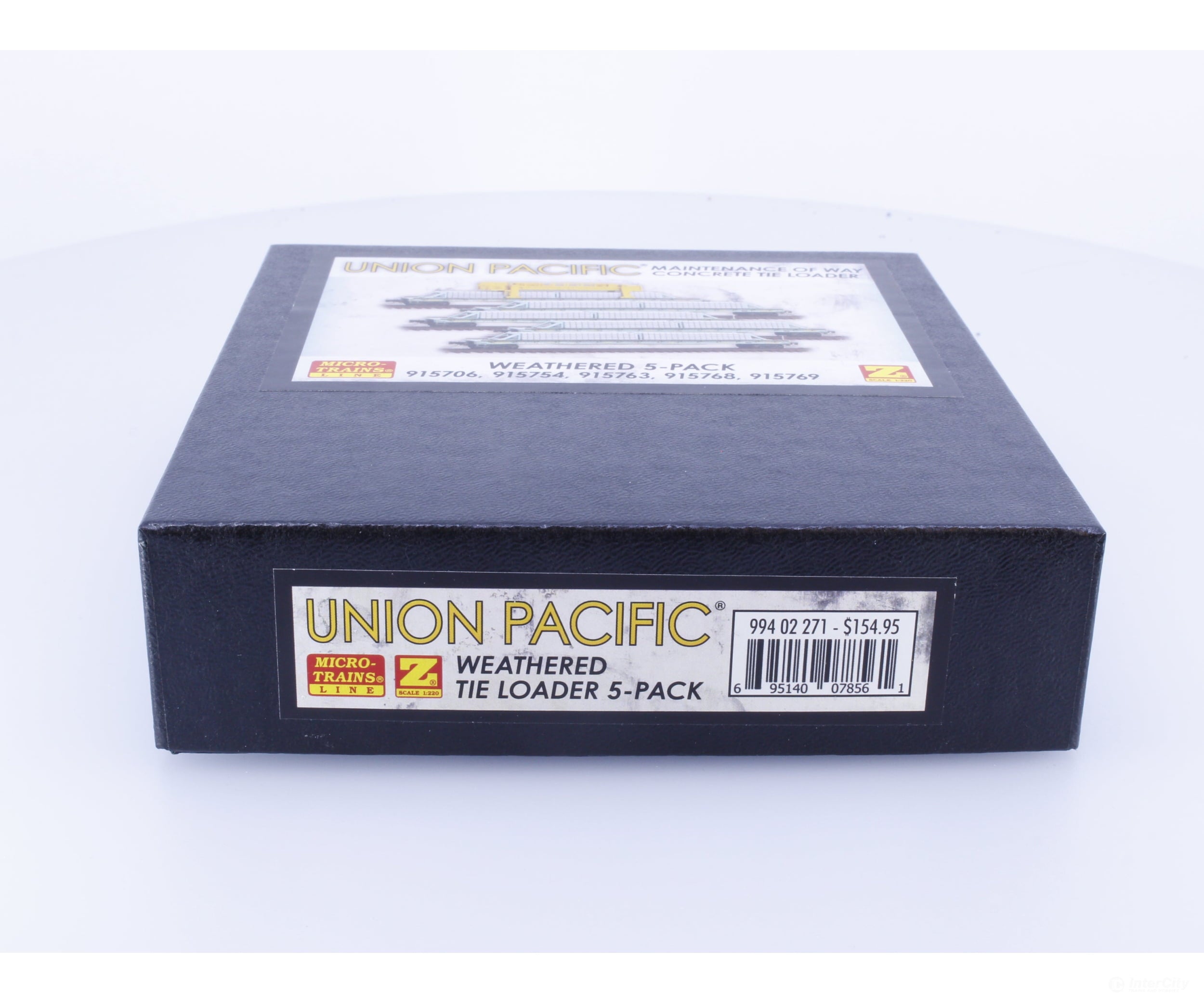 Micro Trains 99402271 Z Weathered Tie Loader 5 Pack Union Pacific (UP) 915706/769 Freight Cars