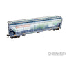 Micro Trains HO 2000006 ACF 47’ 3-Bay Center-Flow Covered Hopper - Kit - Grit N Grime - Montana Rail Link #50024