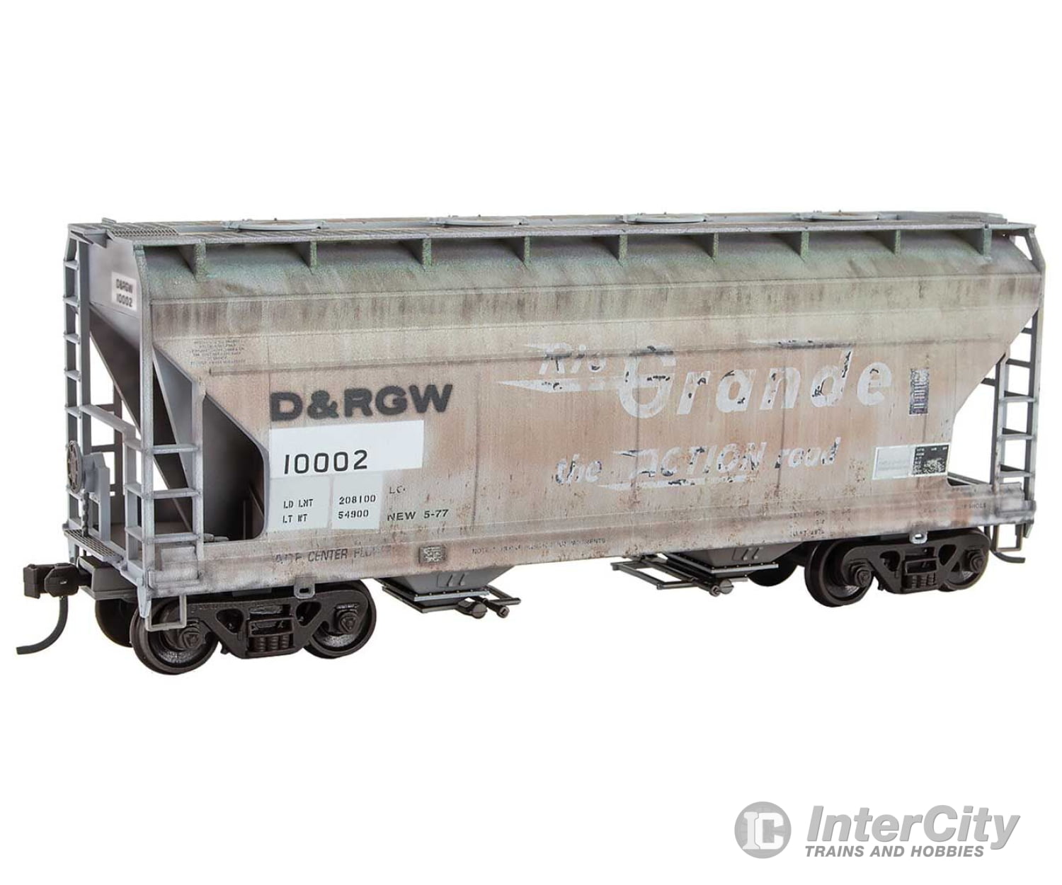 Micro Trains Ho 2200006 Acf 2-Bay Covered Hopper - Ready To Run Denver & Rio Grande Western #10002