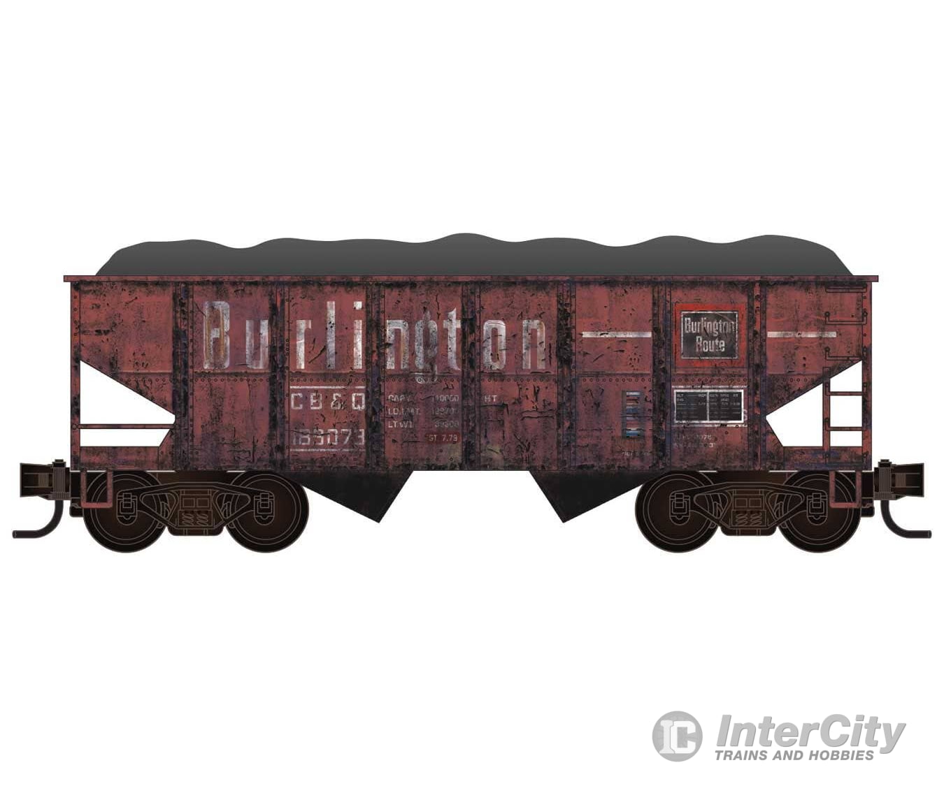 Micro Trains HO 2500003 Grit n’ Grime 2-Bay Hopper Kit CB&Q 189073 Freight Cars