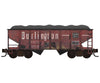 Micro Trains HO 2500004 Grit n’ Grime 2-Bay Hopper Kit CB&Q 189248 Freight Cars
