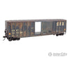 Micro Trains HO 5600005 50’ Exterior-Post Modern Boxcar - Kit - CSX #141288 (Weathered blue yellow) Freight Cars