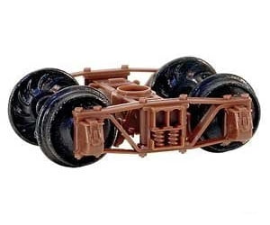 Micro Trains 525000 Arch Bar Trucks - Less Couplers (Brown) 10 Pairs &