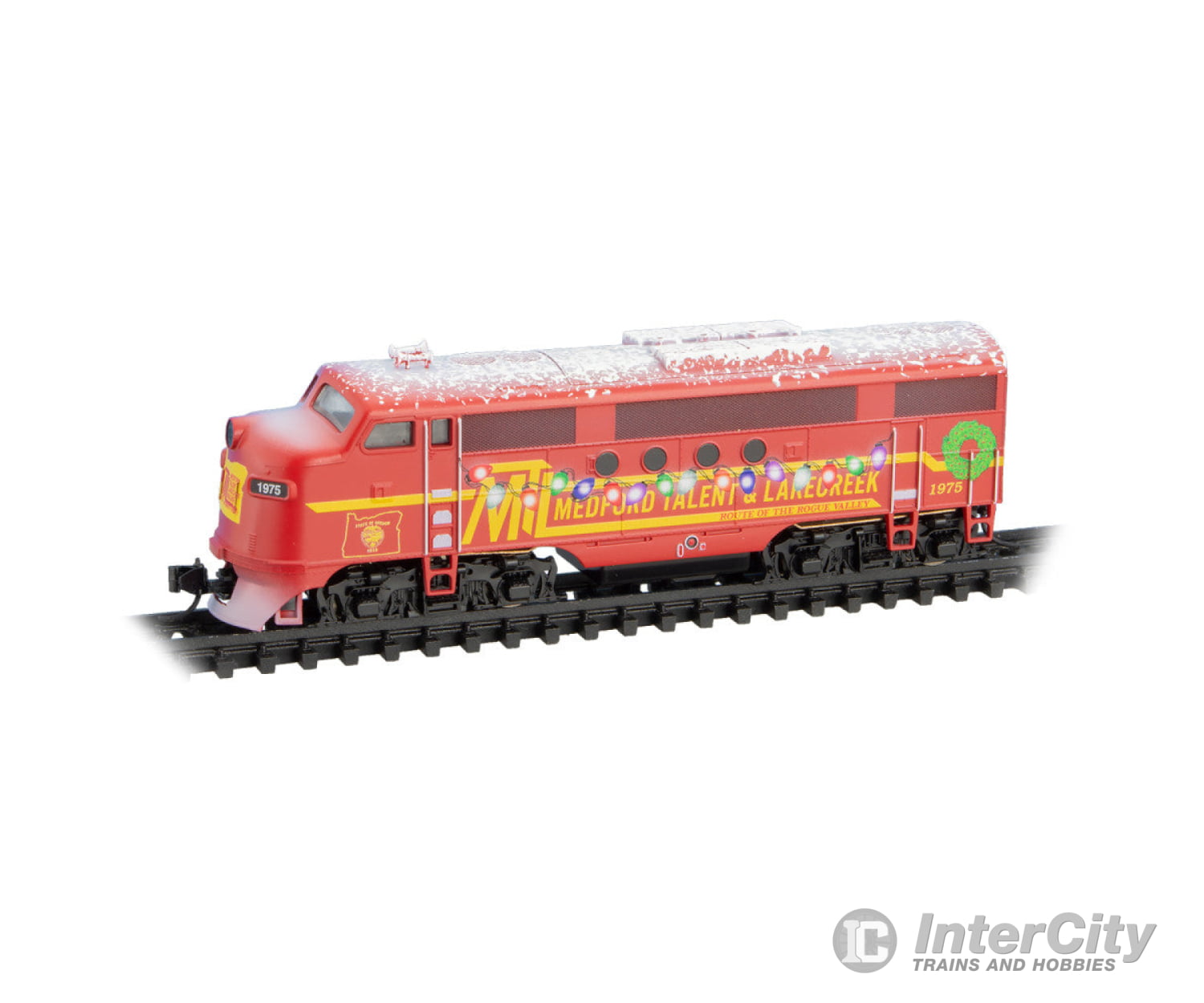 Micro Trains Line N 489-98321388 2024 Mt&L Rr Christmas Train-Only Set - Standard Dc -- Medford