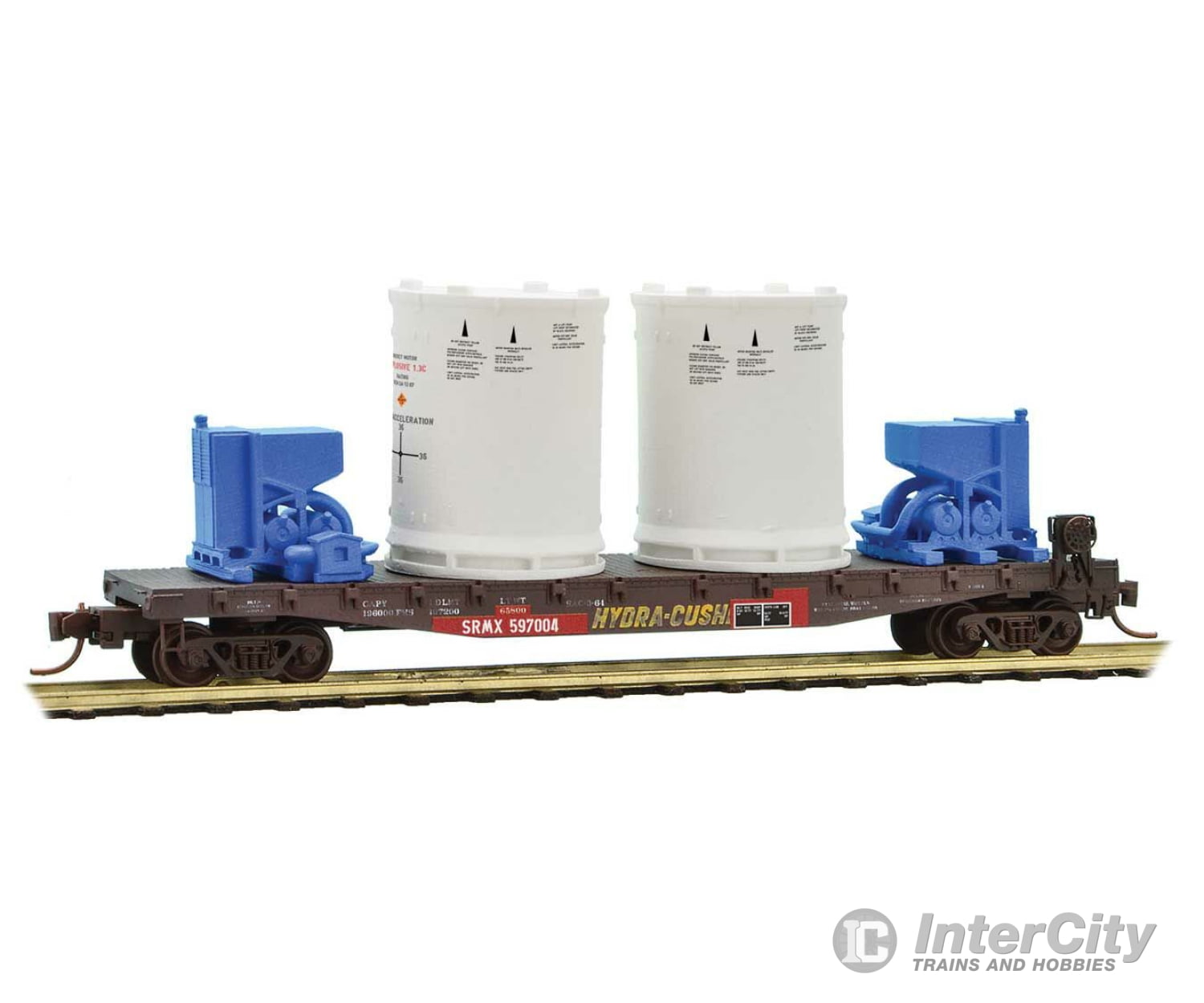 Micro Trains Line N 50 Fishbelly-Side Flatcar Titan Rocket Booster Load 3-Pack - Ready To Run Srmx