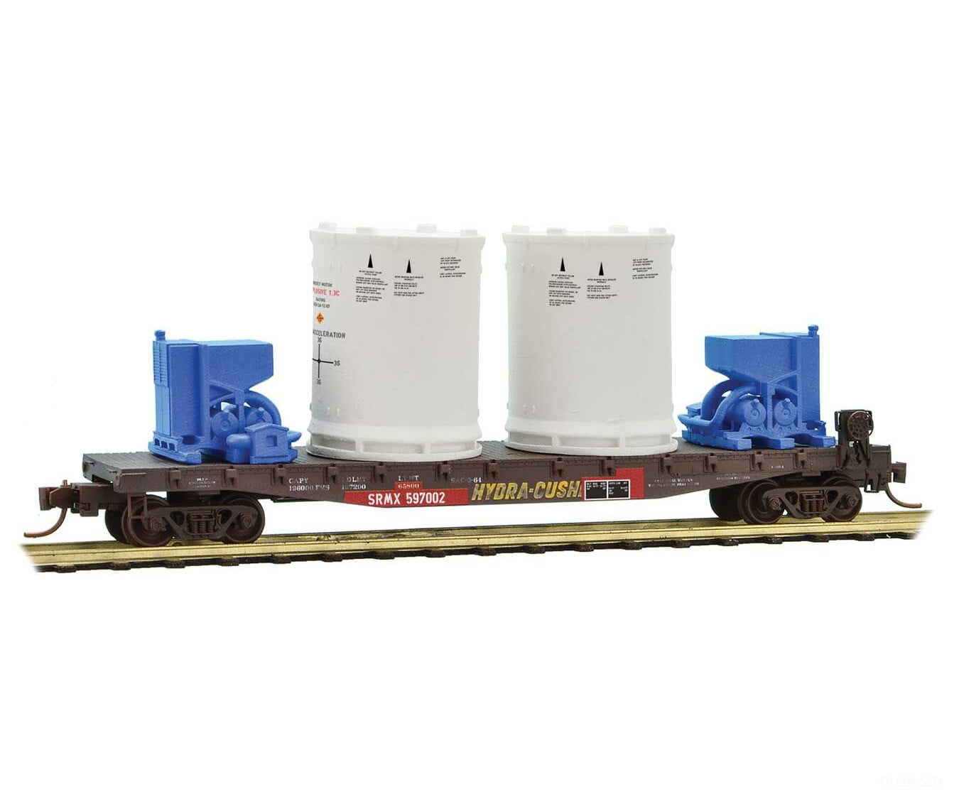Micro Trains Line N 50 Fishbelly-Side Flatcar Titan Rocket Booster Load 3-Pack - Ready To Run Srmx