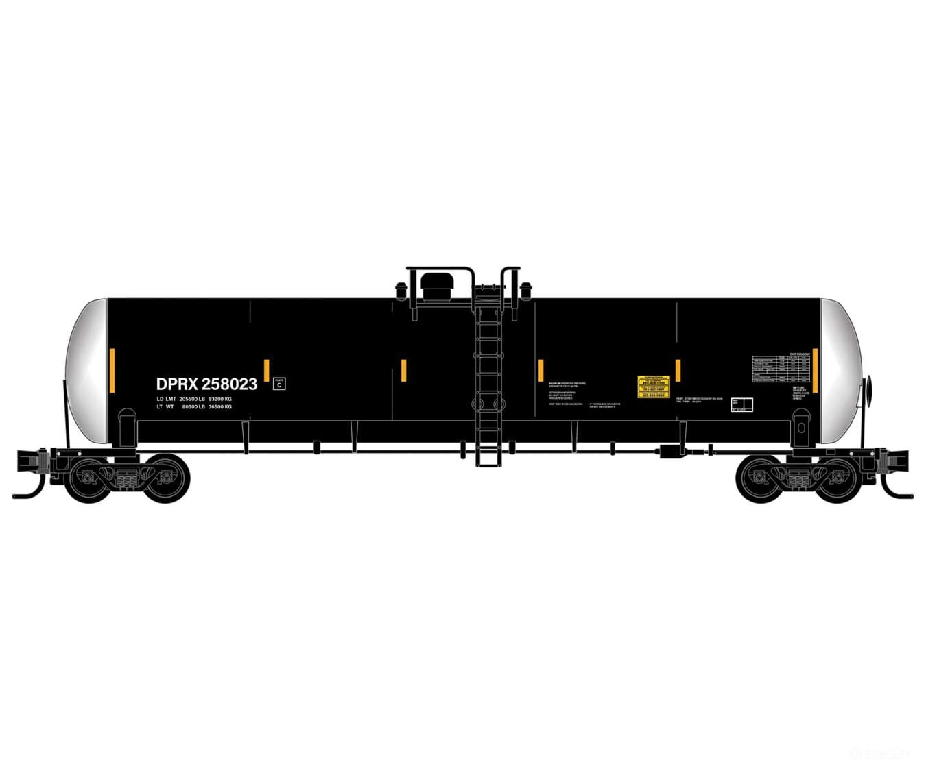 Micro Trains Line N 56 General-Service Tank Car 8-Pack - Ready To Run Deep Rock Dprx Set 2 (Black
