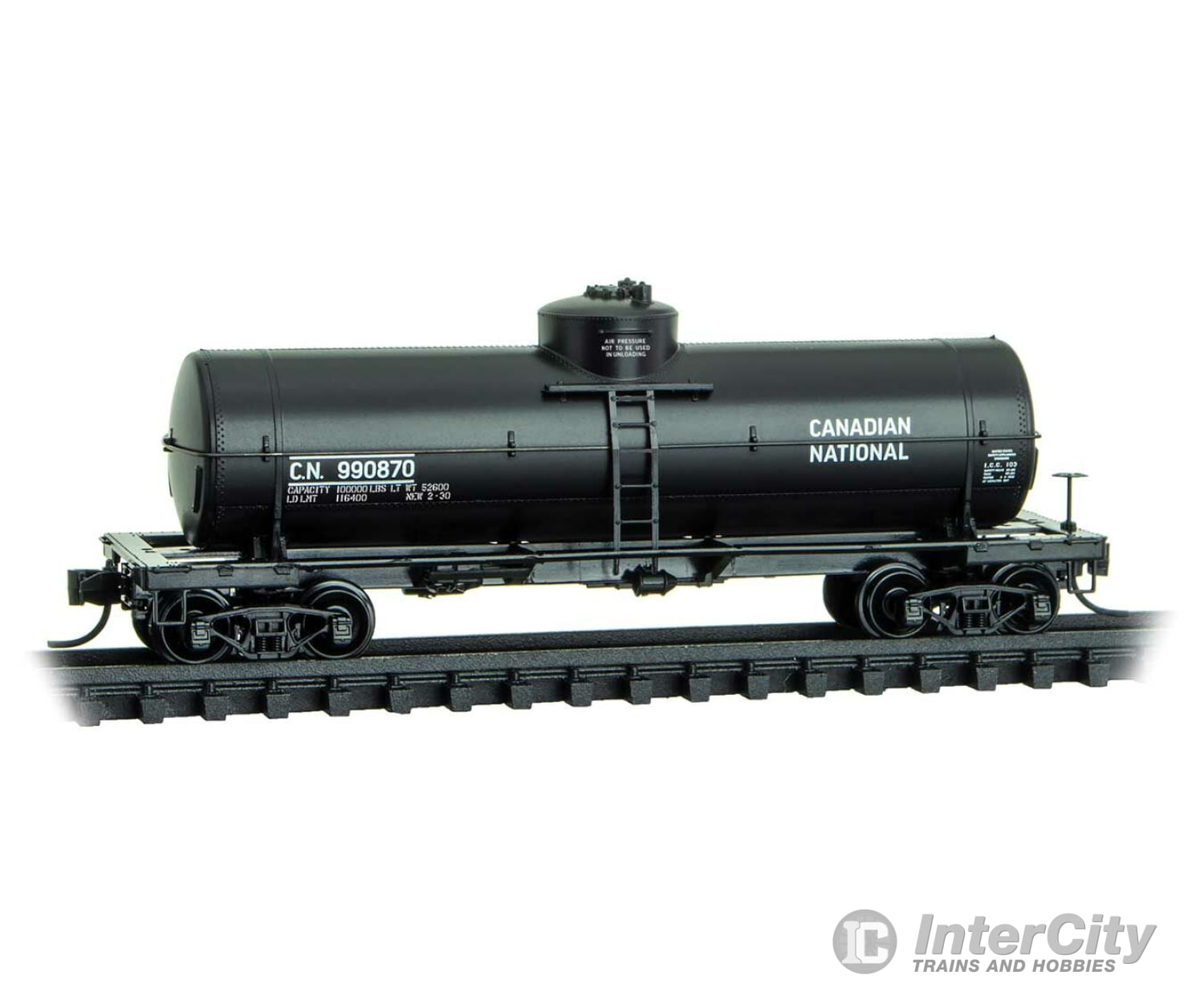 Micro Trains Line N 6500316 39’ Single-Dome Tank Car - Ready To Run -- Canadian National #990870