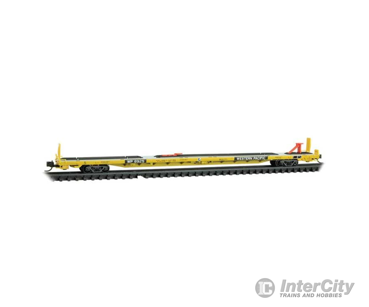 Micro Trains Line N 7100600 89’4’’ Tofc Intermodal Flatcar - Western Pacific #8925 Freight Cars