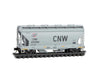 Micro Trains Line N 9200601 Acf 39’ 2-Bay Center-Flow Covered Hopper - Round Hatches Chicago &