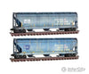 Micro Trains Line N Acf 3-Bay Center Flow Covered Hopper W/Elongated Hatches 2-Pack - Ready To Run