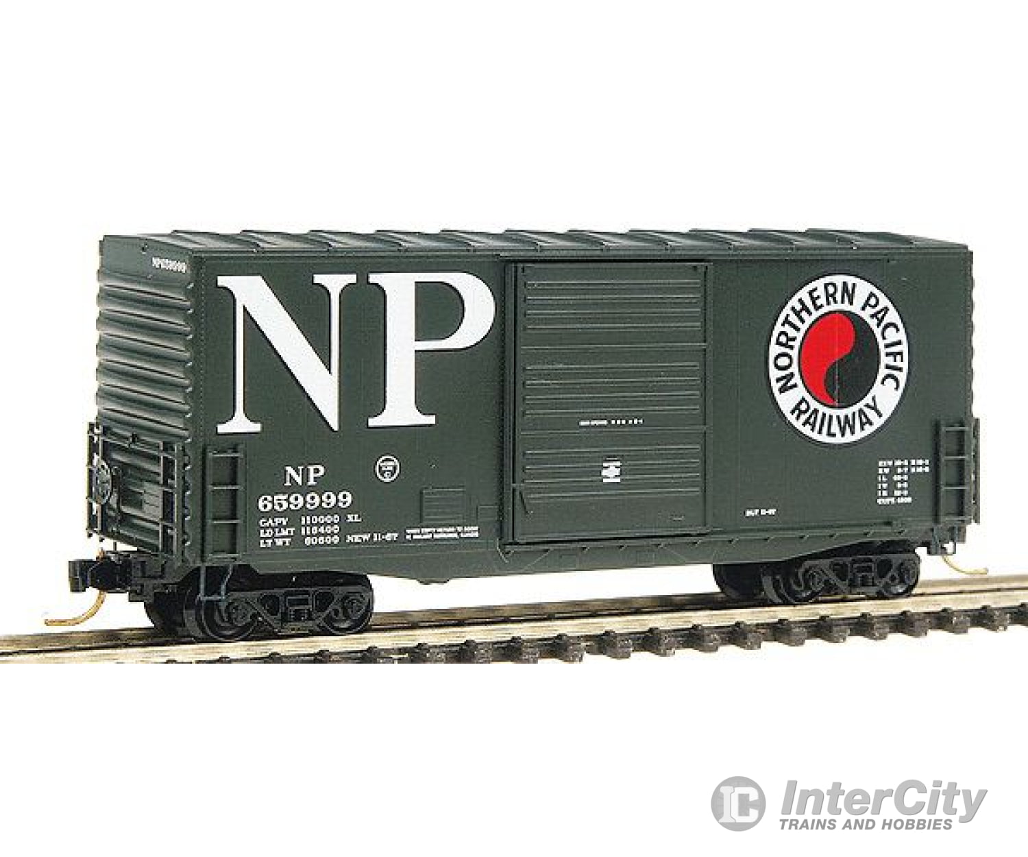 Micro Trains N 10100010 Pullman-Standard 40 Hy-Cube Boxcar - Ready To Run -- Northern Pacific