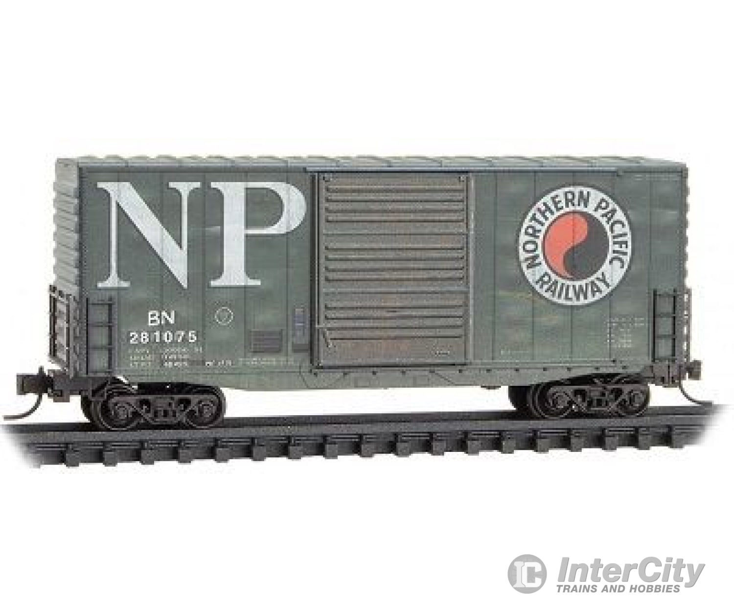 Micro Trains N 10144011 Pullman-Standard 40 Hy-Cube Boxcar - Ready To Run -- Northern Pacific Bn