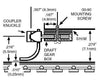 Micro Trains N 102006 Kato Coupler Conversion -- Fits Sd40 Medium Shank - Assembled 2 Pairs Couplers