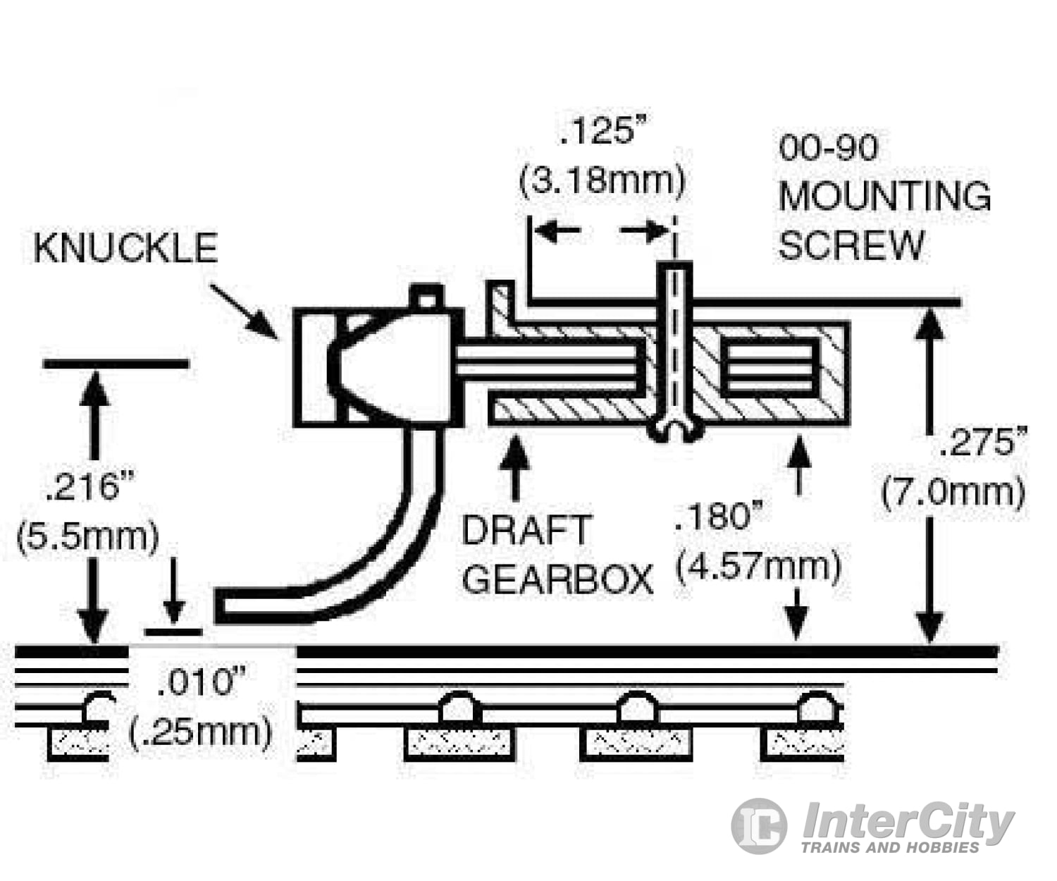 Micro Trains N 102009 #1023 Magne-Matic(R) Coupler - Assembled -- With Body Mount Draft Gear 2 Pair