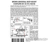 Micro Trains N 102010 Magne-Matic Coupler W/Body Mount Draft Gear - 2 Pairs -- Assembled; Brown