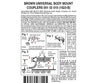 Micro Trains N 102010 Magne-Matic Coupler W/Body Mount Draft Gear - 2 Pairs -- Assembled; Brown