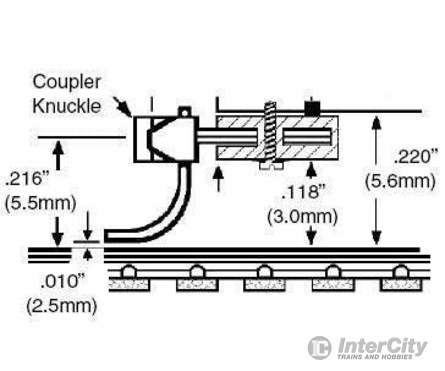 Micro Trains N 102052 Coupler Conversion - Assembled 2 Pairs -- For Kato Sd40-2 W/Underslung Short