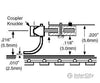 Micro Trains N 102052 Coupler Conversion - Assembled 2 Pairs -- For Kato Sd40-2 W/Underslung Short