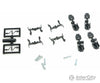 Micro Trains N 102301 True-Scale Coupler -- Long Shank Pkg(4) (Black) Couplers & Trucks