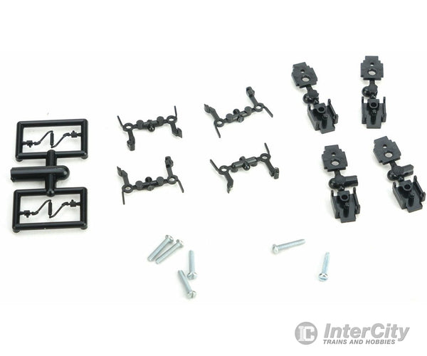 Micro Trains N 102301 True-Scale Coupler -- Long Shank Pkg(4) (Black) Couplers & Trucks