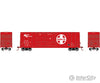 Micro Trains N 10300050 50 Double Plug Door Boxcar -- Atchison Topeka & Santa Fe #37564 (Boxcar Red)