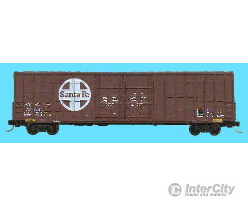 Micro Trains N 103030 60 Excess Height Boxcar -- Atsf #37575 (Dark Red Circle Cross Herald) Freight