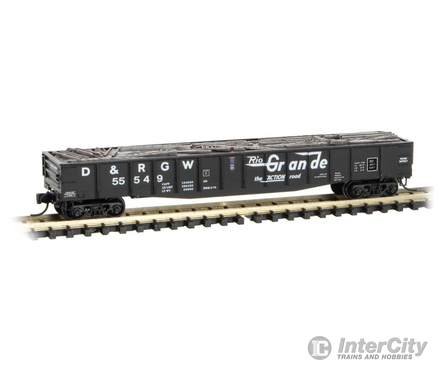 Micro Trains N 10500312 D&Rgw Rio Grande 50 Gondola With Load Micro-Trains Line Mtl#105 00 312 Scale