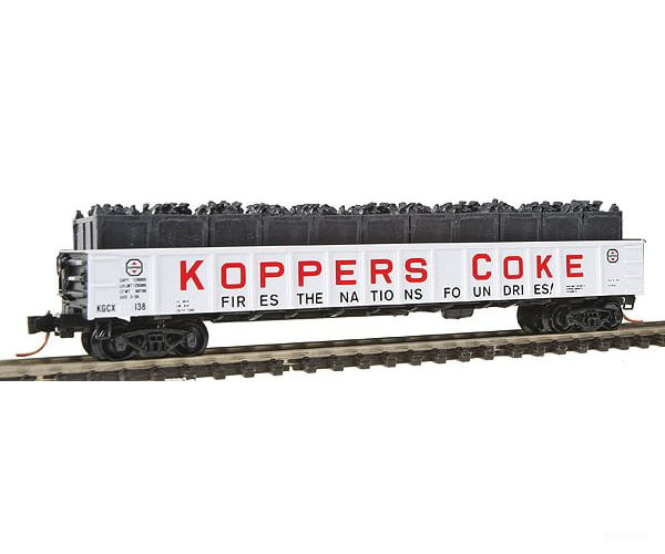 Micro Trains N 10500712 50 Steel Side 14-Panel Fixed-End Straight-Side Gondola - Ready To Run --
