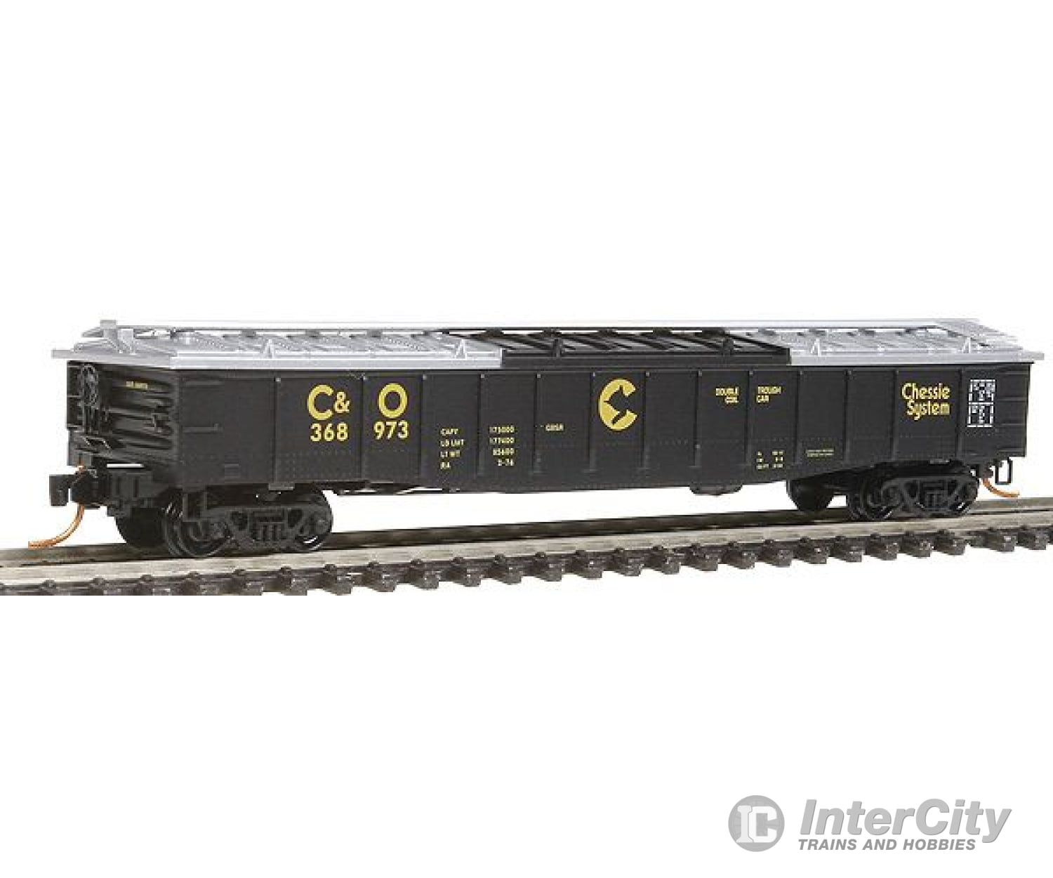 Micro Trains N 10600110 50 14-Panel Covered Gondola W/Fixed Ends - Ready To Run -- Chessie