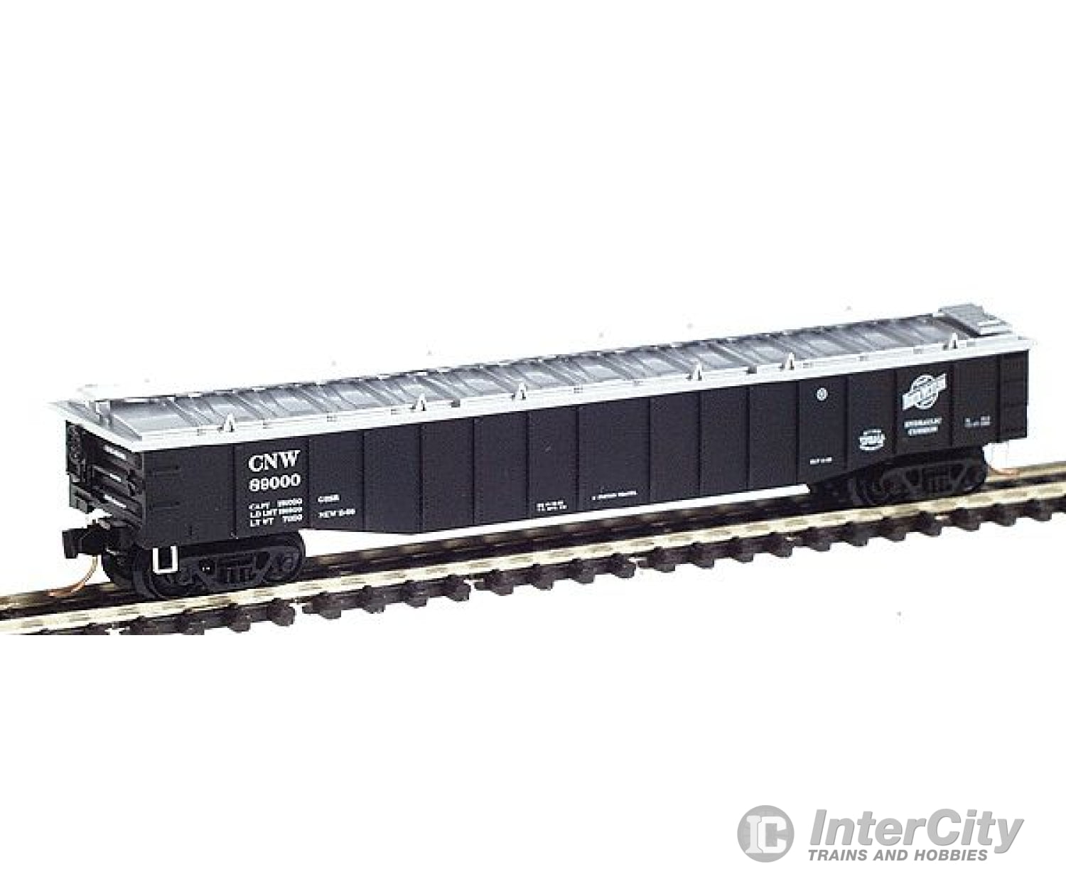 Micro Trains N 106230 50 Steel Side 15-Panel Fixed End Gondola W/Cover -- Chicago & North Western