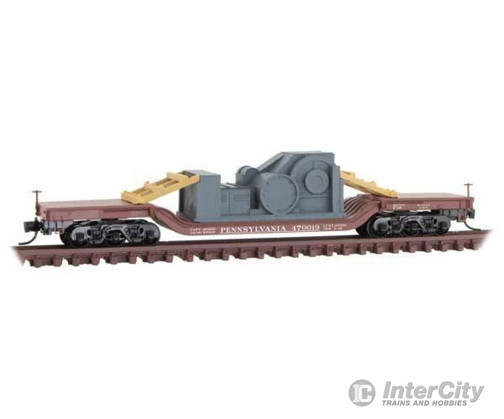 Micro Trains N 10900011 Heavyweight 6-Axle Depressed Center Flatcar Machine Load - Ready To Run --