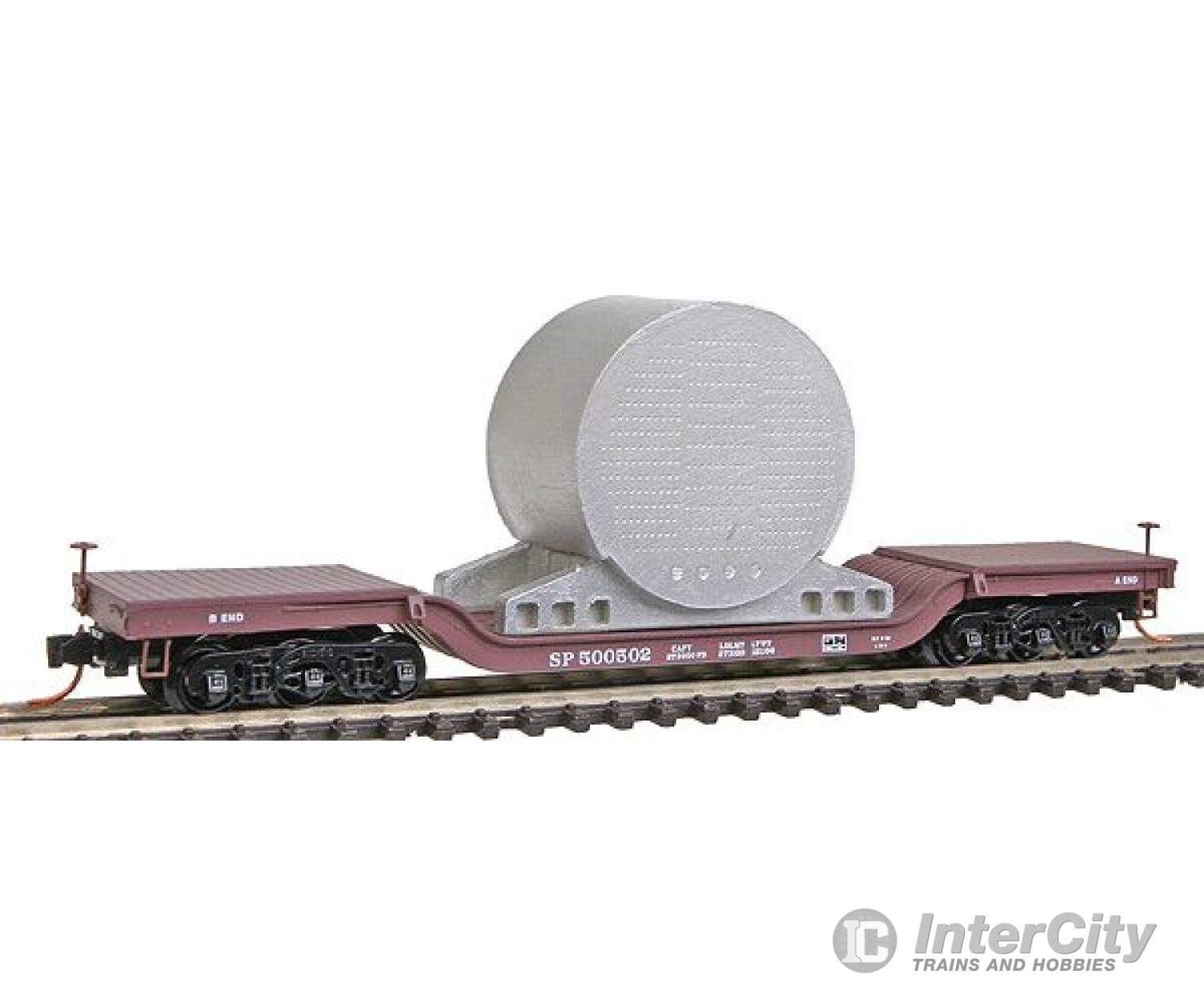 Micro Trains N 10900091 Heavyweight Depressed Center Flatcar W/Marine Boiler Load -- Southern