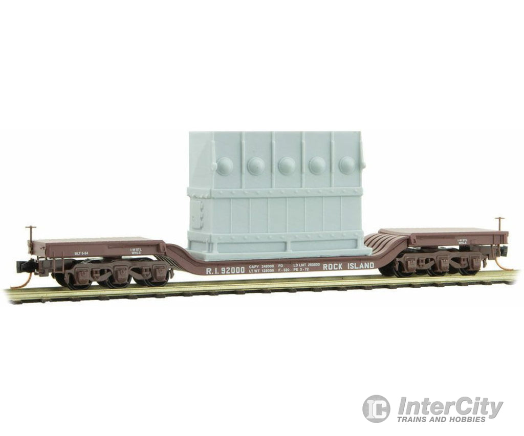 Micro Trains N 10900150 Heavyweight 6-Axle Depressed-Center Flatcar With Generator Load - Ready To