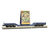 Micro Trains N 10900161 Heavyweight 6-Axle Depressed-Center Flatcar With Billboard Load - Ready To