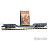 Micro Trains N 10900162 Heavyweight 6-Axle Depressed-Center Flatcar With Billboard Load - Ready To