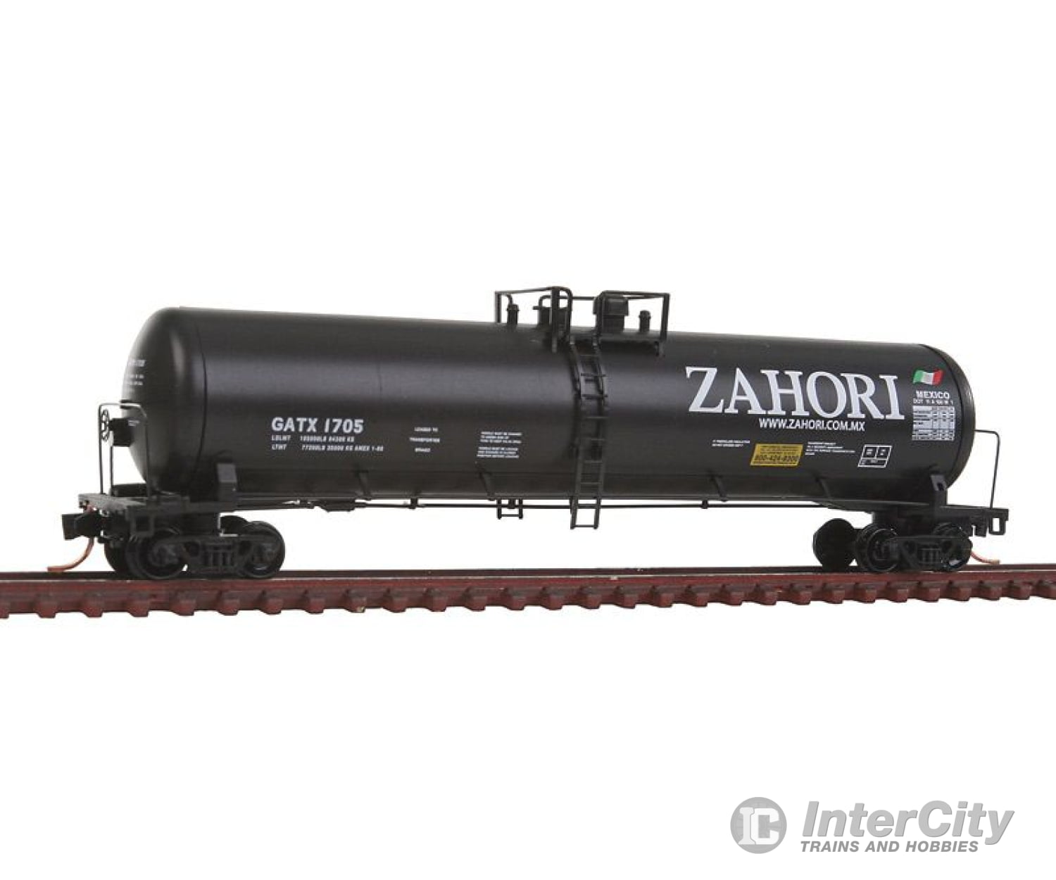 Micro Trains N 11000150 56 General Service Tank Car - Ready To Run -- Zahori Gatx #1705 (Black White